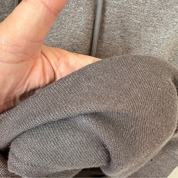 Jared Lang – Reflective Tape Knit Hoodie Gray Size Medium - Picture 9 of 11